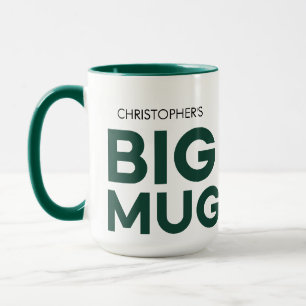 Caneca Grande Mug Verde Mug Imenso Mug de nome person