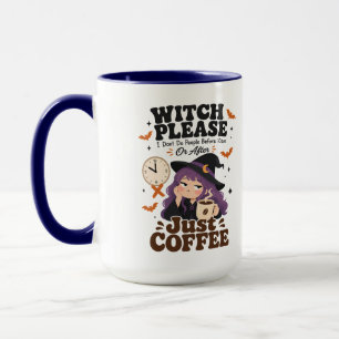 Caneca Grande Navy Witch Please Presente de Hallow