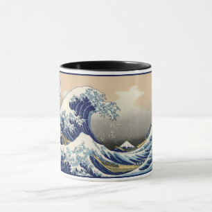 Caneca Grande Onda de Kanagawa e Monte Fuji Mar do Japão
