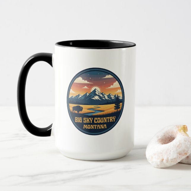 Caneca Grande País do Céu Montana (Com Donut)
