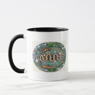 Caneca Grande prato oval moldado no alivio