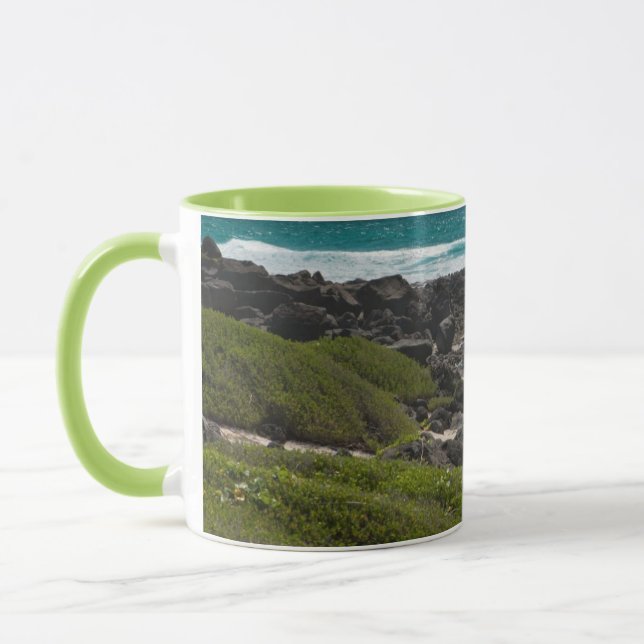 Caneca Grande tartaruga na borda do mar (Esquerda)