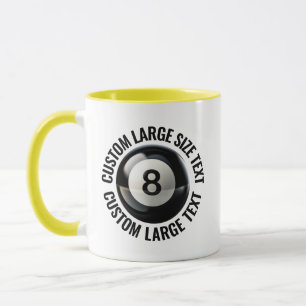 Caneca Grande Texto AMARELO Combo 11oz Personalizado 8 Bo
