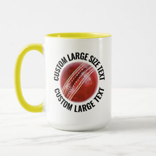 Caneca Grande Texto AMARELO Combo 15oz Críquete Personali
