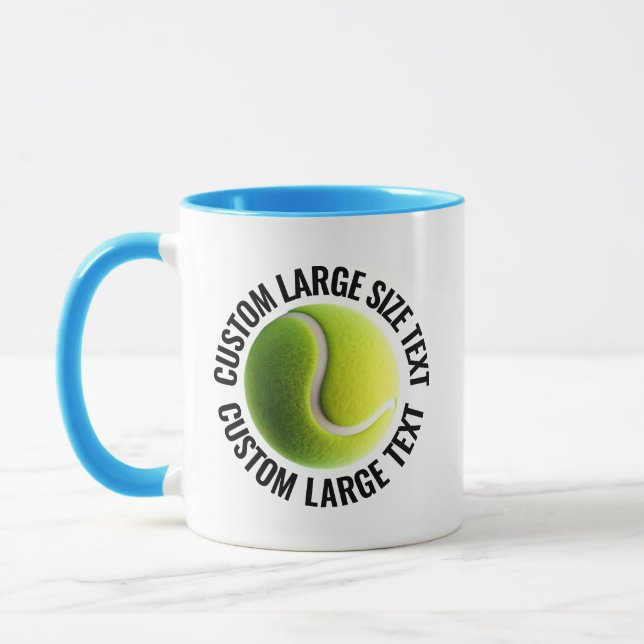 Caneca Grande Texto AZUL CLARO Combo 325ml Tênis Personal (Esquerda)