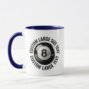 Caneca Grande Texto AZUL MARINHO Combo 11oz Personalizado