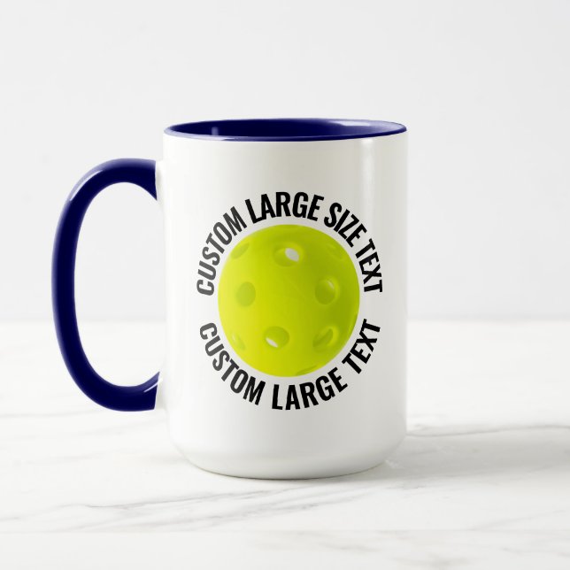 Caneca Grande Texto AZUL MARINHO Combo 15oz Pickleball Pe (Esquerda)