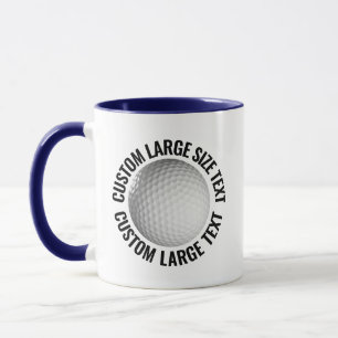 Caneca Grande Texto AZUL MARINHO Combo 325ml Personalizad