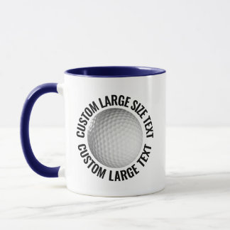 Caneca Grande Texto AZUL MARINHO Combo 325ml Personalizad