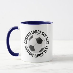 Caneca Grande Texto AZUL MARINHO Combo 325ml Personalizad
