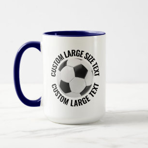 Caneca Grande Texto AZUL MARINHO Combo 425g Personalizado