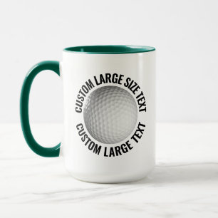 Caneca Grande Texto COMBINAÇÃO VERDE CAÇADOR 15oz Golf Pe