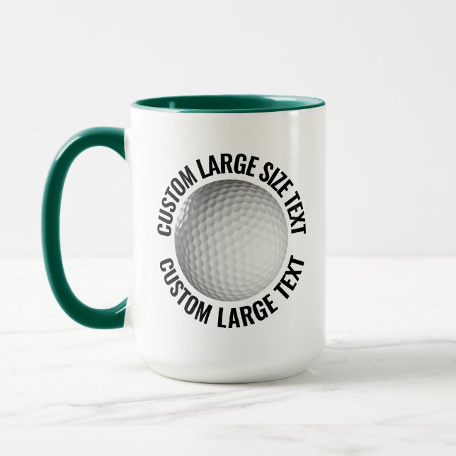 Caneca Grande Texto COMBINAÇÃO VERDE CAÇADOR 15oz Golf Pe (Esquerda)