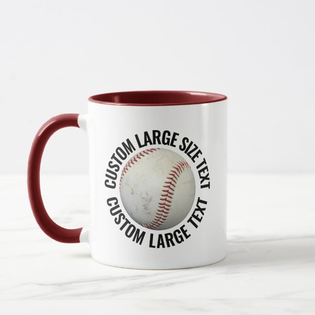 Caneca Grande Texto MAROON Combo 11oz Personalizado de Be (Esquerda)
