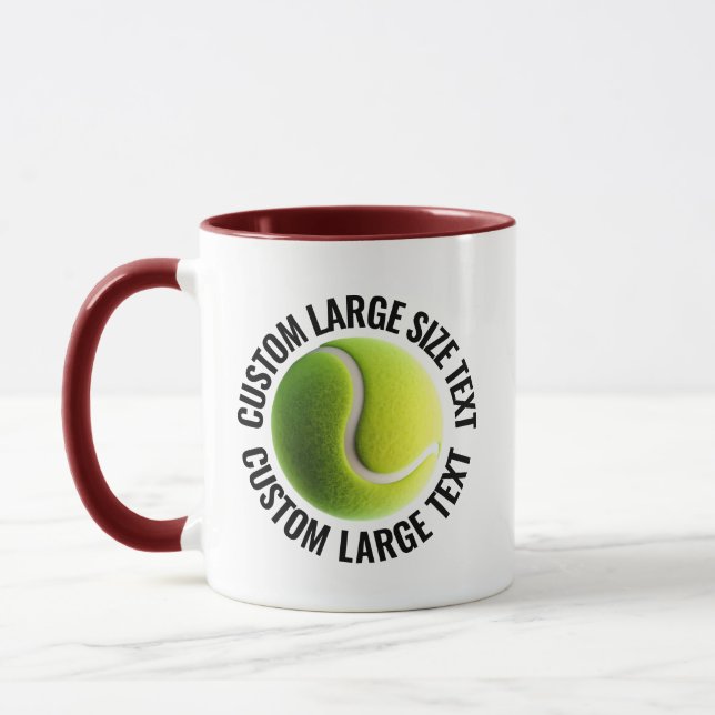 Caneca Grande Texto MAROON Combo 11oz Tênis Personalizado (Esquerda)