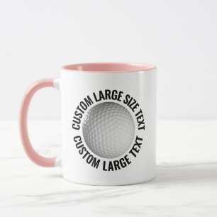 Caneca Grande Texto PINK Combo 11oz Golf Personalizado