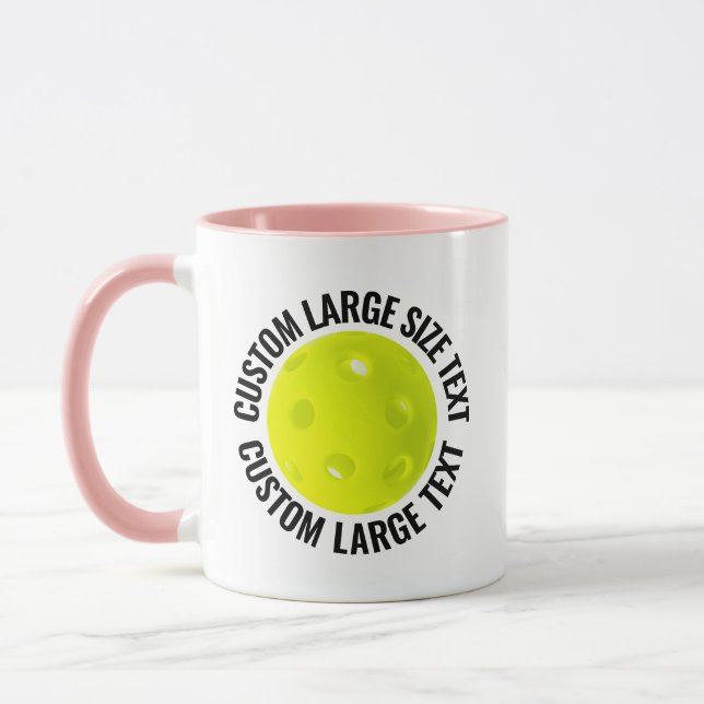 Caneca Grande Texto PINK Combo 11oz Pickleball Personaliz (Esquerda)