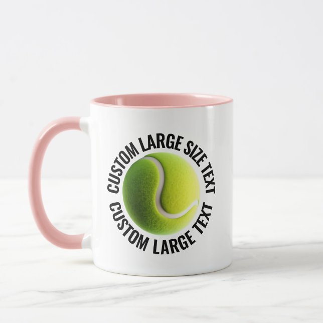 Caneca Grande Texto PINK Combo 11oz Tênis Personalizado (Esquerda)