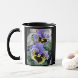 Caneca Grandes Pansies Roxas 325 ml