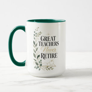 Caneca Grandes Professores Nunca Se Aposentam Nome Person