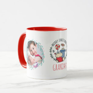 Caneca GRANDMA PHOTO MUG - Netos de presentes de Natal