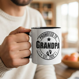 Caneca Grandpa Announcement Mug Gift