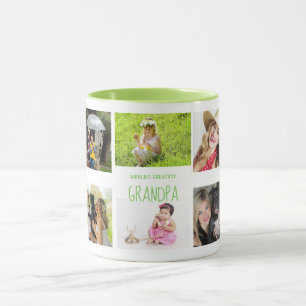 Caneca GRANDPA Foto Mug 10 x Netos de Colagem Fotografias