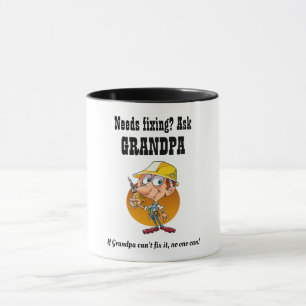 Caneca GRANDPA IRÁ CORRIGIR TI - Melhor Avô