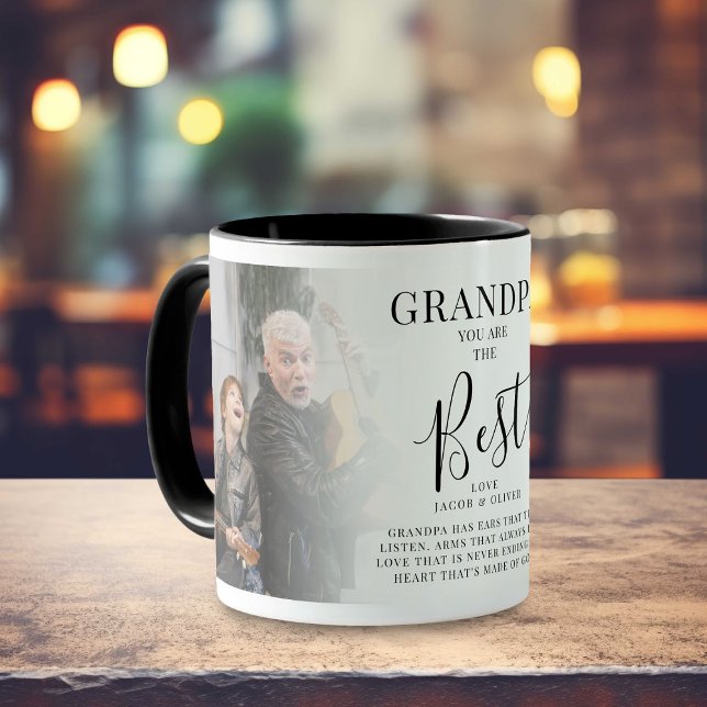 Caneca 'GRANDPA' você é o melhor' Fotos, Nomes e Cotação (Criador carregado)