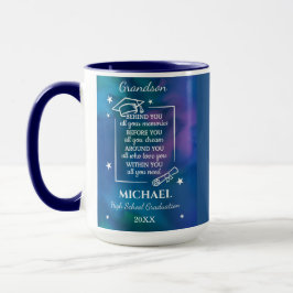 Caneca Grandson High School Graduation Custom Name Year 