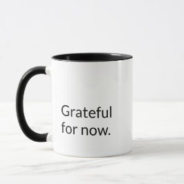 Caneca 'Grateful For Now' Peace and Positivity Gift