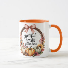 Caneca Grateful hearts gather here
