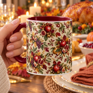 Caneca Gratidão Botânica de Romã e Figo