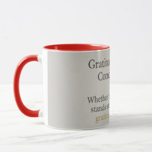 Caneca Gratidão Permanece: Afirmação Zen Inspiradora