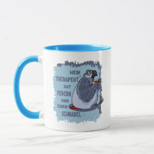 Caneca Graupapagei Terapêutica - Lustige Geschenk Tasse