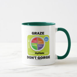 Caneca Graze Don't Gorge (MyPlate Comida Group Attitude)