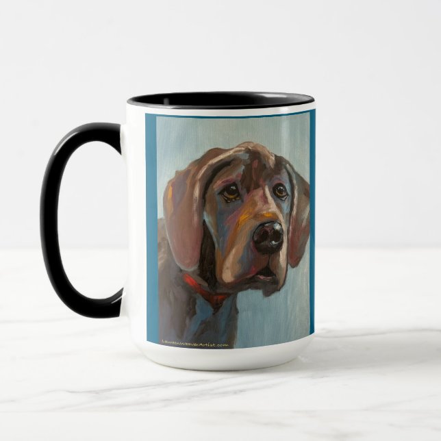 Caneca Great Dane | Mug de dois tons, 15 oz (Esquerda)