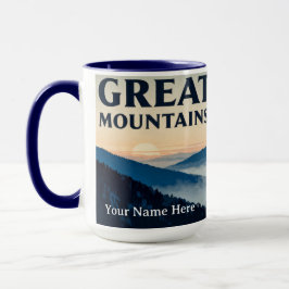 Caneca Great Smoky Mountains Blue Mist Retro