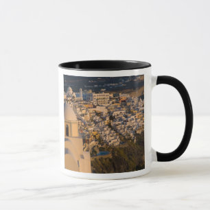 Caneca Grécia e Ilha Grega de Santorini cidade de