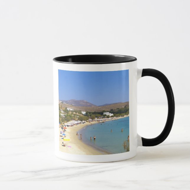 Caneca Grécia, Ilha de Paros, Praia de Krios vista de cim (Direita)