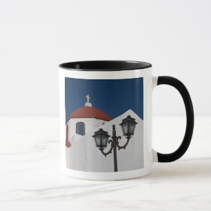 Caneca Grécia, Mykonos, Capela com cúpula vermelha e