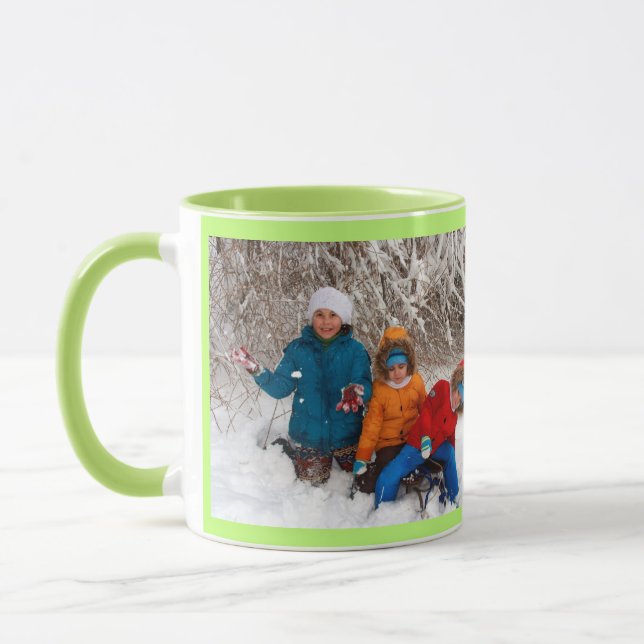 Caneca Green Personalize Modelo de Fotografia Gift Coffee (Esquerda)