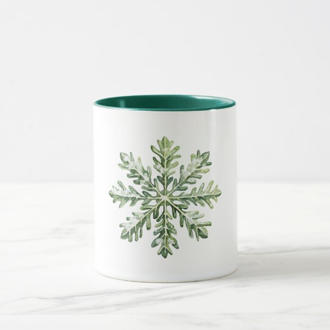 Caneca Green Snowflake Christmas  (Centro)