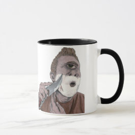 Caneca Grego Ciclops Knife Fazendo Fantasia Art Coffee Mu