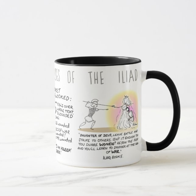 Caneca Grego Mito Comix Diomedes mug (Direita)