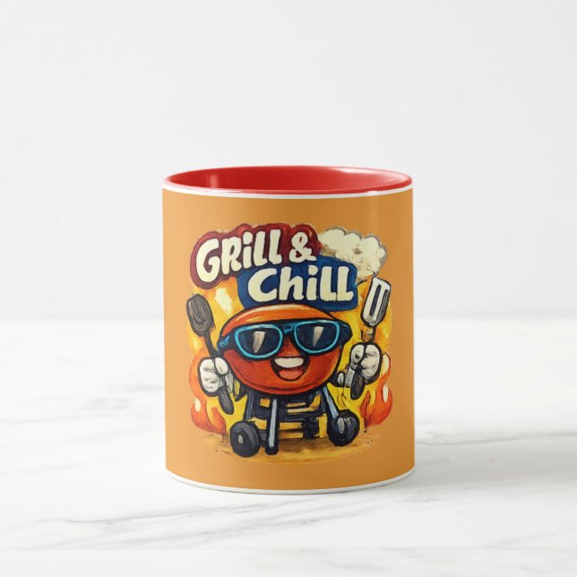 Caneca Grelhar e Esfriar & Churrasco Divertido (Centro)