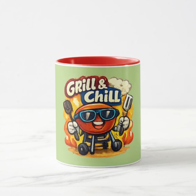 Caneca Grelhar e Relaxar & Churrasco Divertido (Centro)