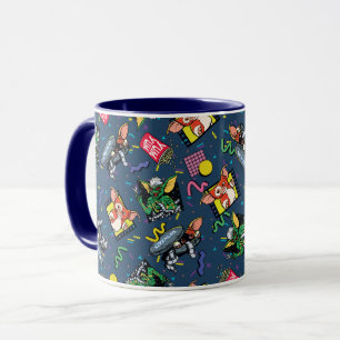 Caneca Gremlins™ Padrão Retrowave dos Anos 80