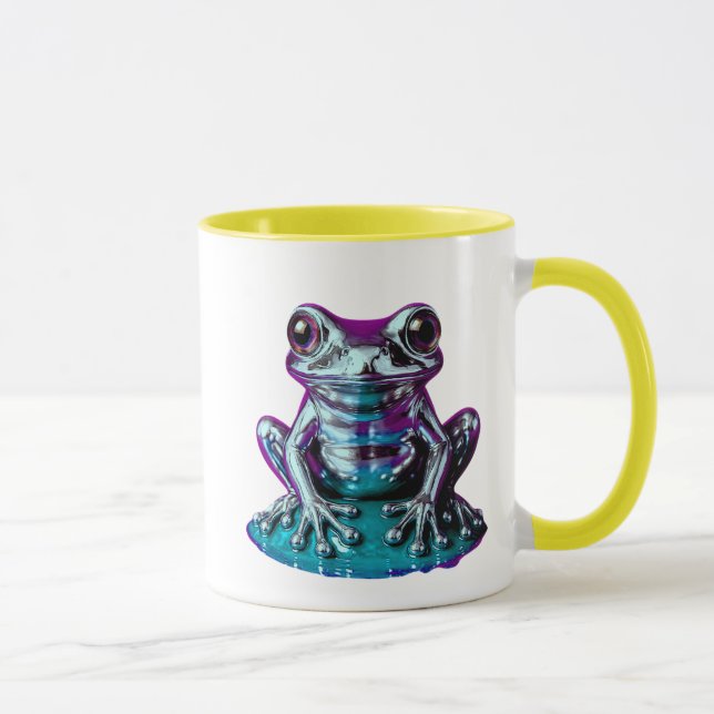 Caneca grenouille néon chrome (Direita)