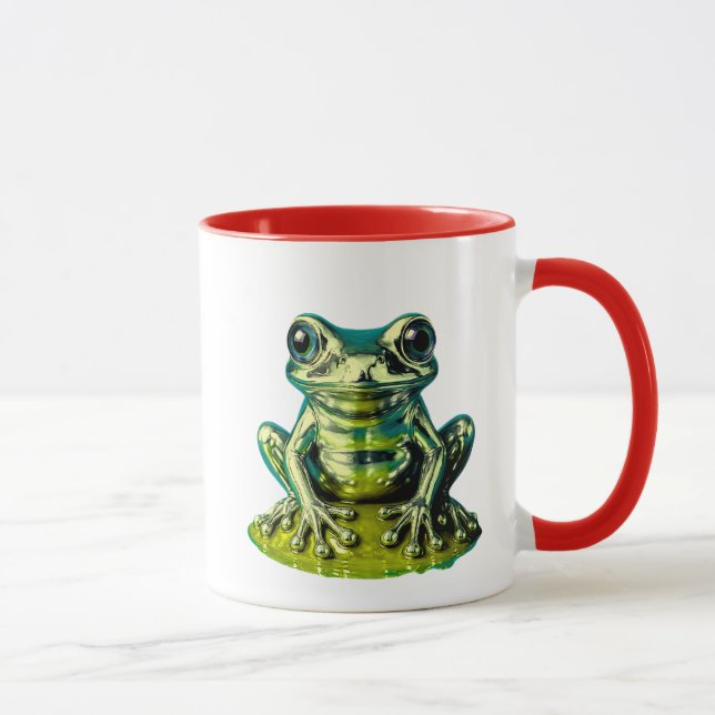 Caneca grenouille vert chrome (Direita)